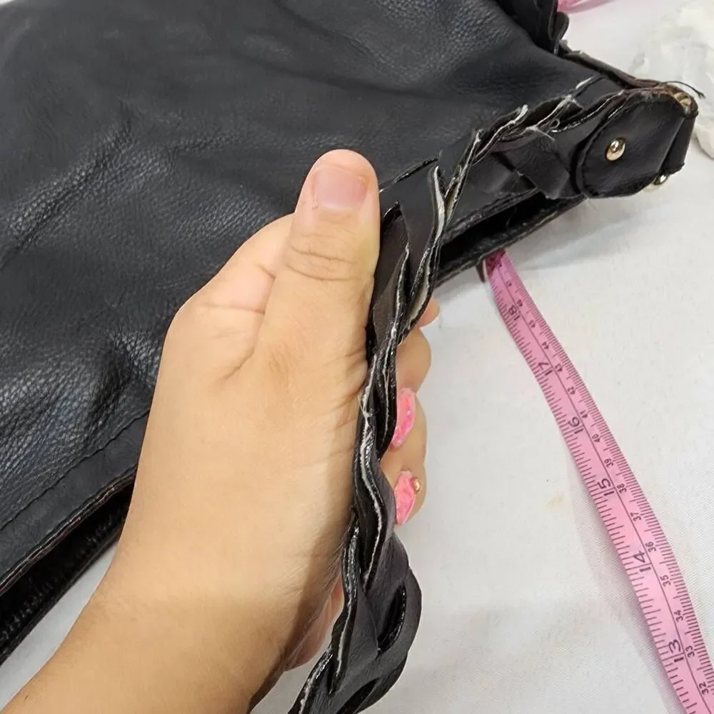 Kate Spade Natia Jamesport Black Shoulder Bag Large Leather